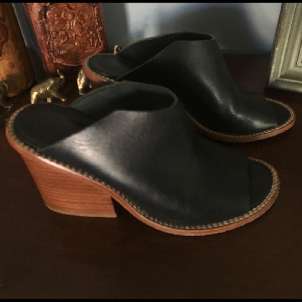 Tibi New York open toe leather mules - Picture 2 of 7